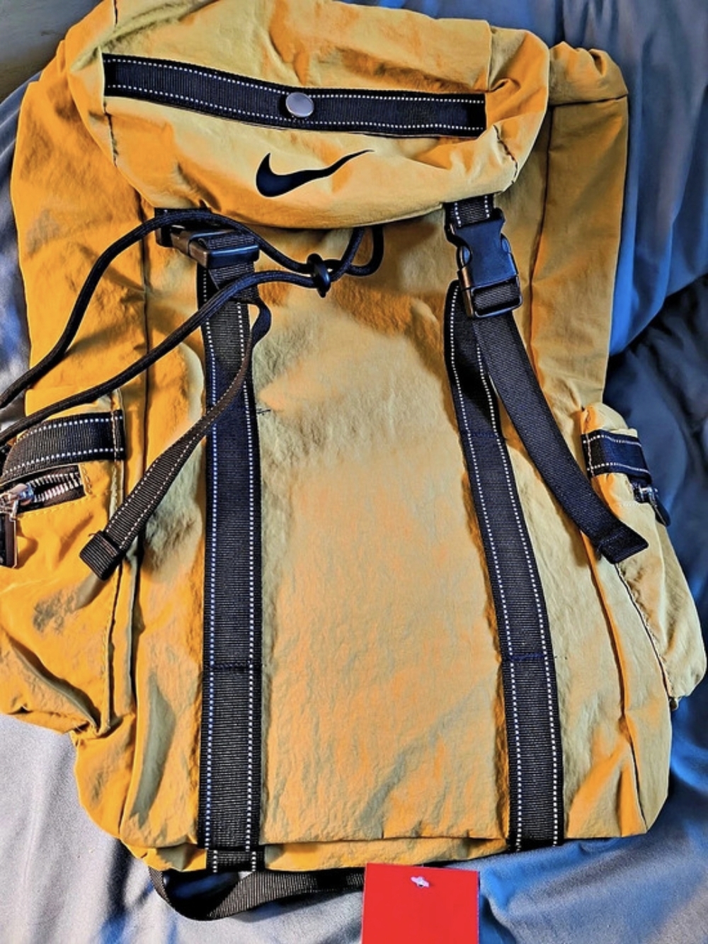 Nike Heritage 2.0 Rucksack Backpack Yellow & Black